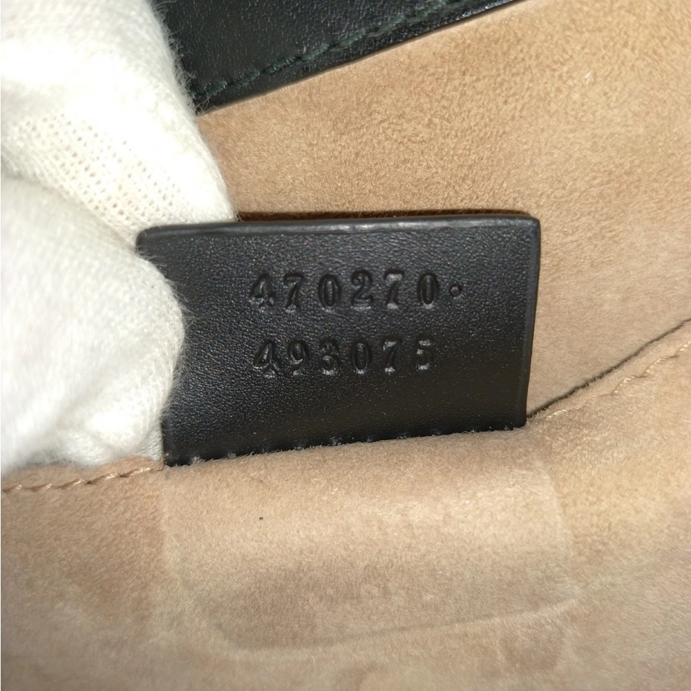 Authentic Gucci Hand Bag Sherry Line Black Leather with crossbody strap - Picture 10 of 17